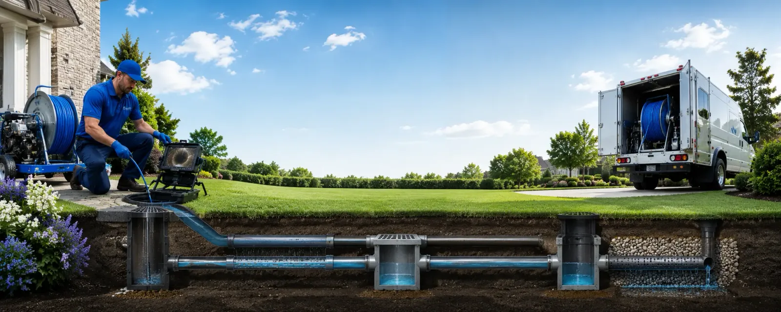 Outdoor drain cleaning information for Pinecrest, CA